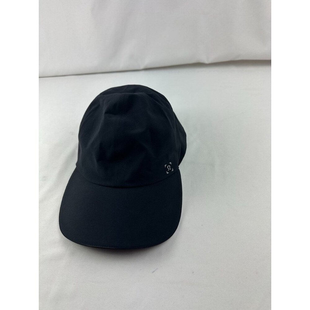 Lululemon Fast Free Run Adjustable Strap Lightweight Hat Cap Logo Black Womens